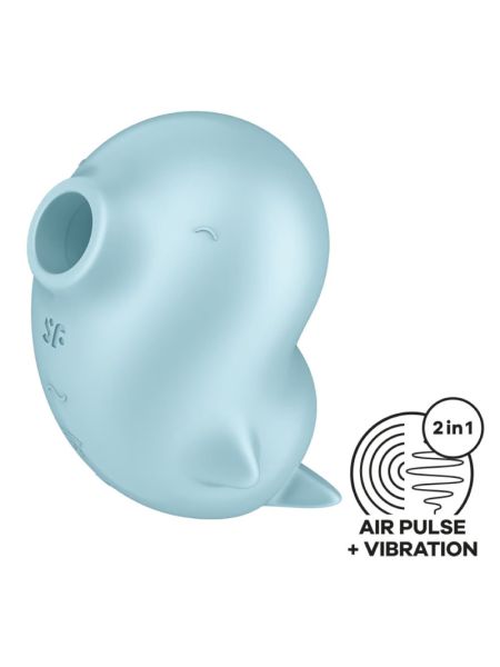 Вакуумний кліторальний стимулятор з вібрацією Satisfyer Sassy Seal, 2 незалежні мотори