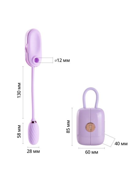 Вакуумний кліторальний стимулятор Otouch Louis Vibrate Purple з віброяйцем, у кейсі