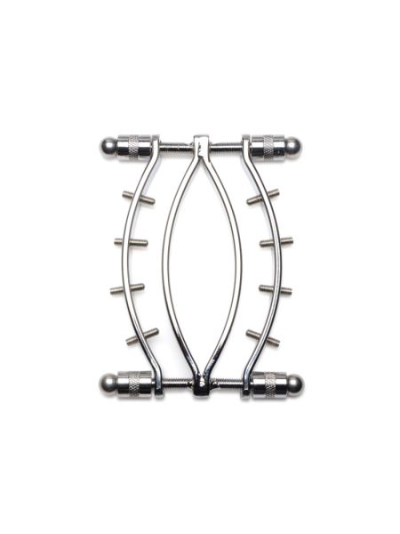 Затискач для вагіни Master Series: Spread 'Em Poker Vagina Clamp with Adjustable Pressure Screws, ши