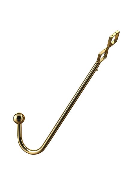 Анальний гак LOCKINK Golden Adjustable Anal Hook Set