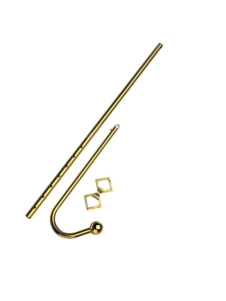 Анальний гак LOCKINK Golden Adjustable Anal Hook Set