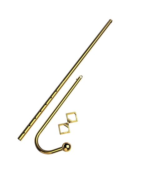 Анальний гак LOCKINK Golden Adjustable Anal Hook Set