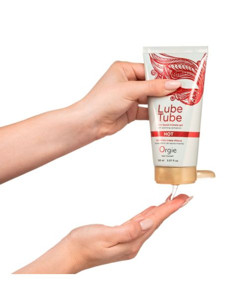 Лубрикант на водній основі Orgie Lube Tube Hot, 150 мл, із зігрівальним ефектом, без запаху