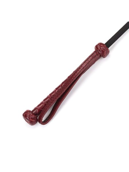 Шльопалка-сердечко Liebe Seele Wine Red Riding Crop with Heart-Shape Tip, натуральна шкіра