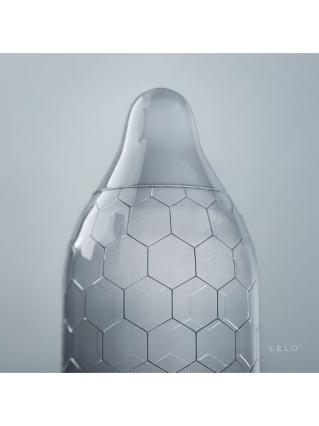 Презервативи LELO HEX Condoms Original 12 Pack, тонкі та суперміцні