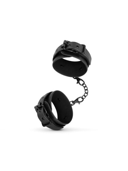 Наручники Bedroom Fantasies: Faux Leather Handcuffs One Size, чорні