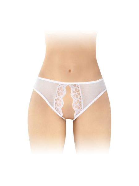 Трусики з відкритим доступом Fashion Secret Ambre White, сітка