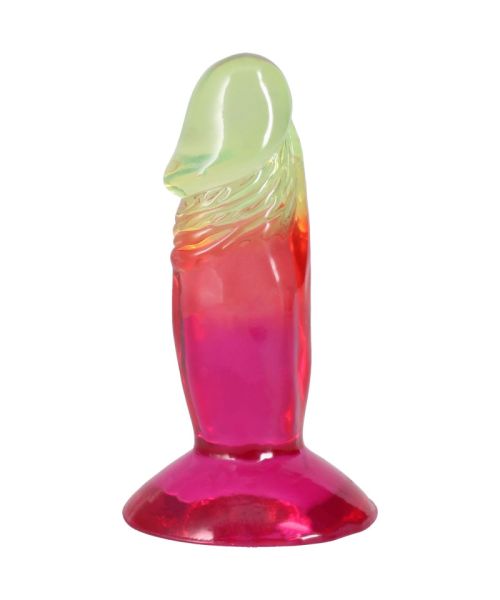 Дилдо Doc Johnson Crystal Jellies - 4.5 Inch Classic Dong - Rainbow