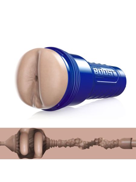 Мастурбатор-попка Fleshlight Boost Blast Female Light Medium Flesh, плаваючі кільця Turbo Tech