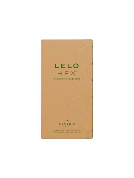 Презервативи LELO HEX Condoms Organic 12 Pack, тонкі та суперміцні