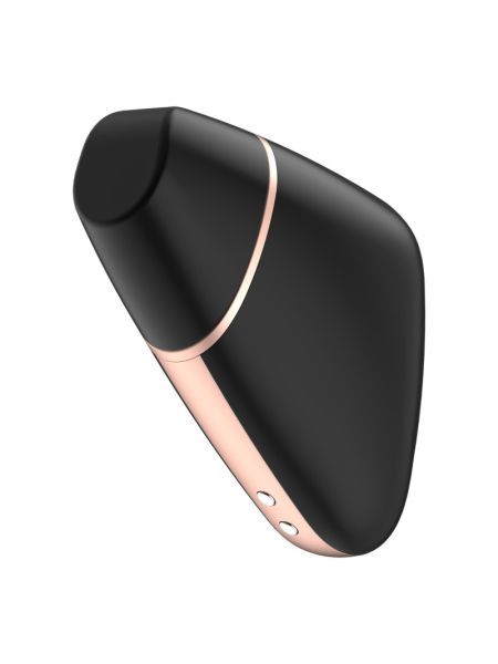Вакуумний кліторальний стимулятор Satisfyer Love Triangle Black з керуванням через інтернет