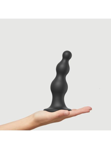 Насадка для страпона Strap-On-Me Dildo Plug Beads Black L