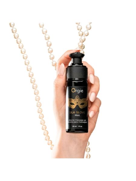 Набір для перлинного масажу Orgie – Pearls Lust Massage (30 мл), силіконовий гель, намисто