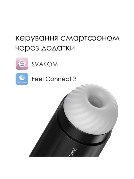Інтерактивний смарт-мастурбатор із вібрацією та посмоктуванням Svakom Sam Neo