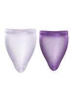 Набір менструальних чаш Fun Factory FUN CUP EXPLORE KIT, 2 шт, Multicolored Violet, об’єми 20 та 30 мл
