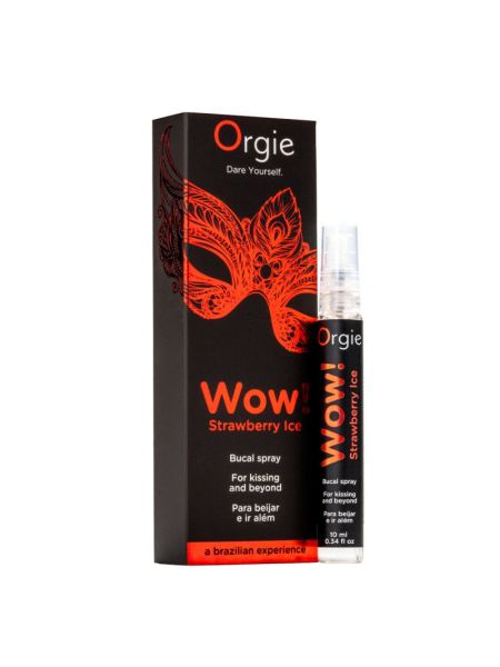 Спрей для орального сексу Orgie – Wow! Strawberry Ice (10 мл) з охолоджувальним ефектом