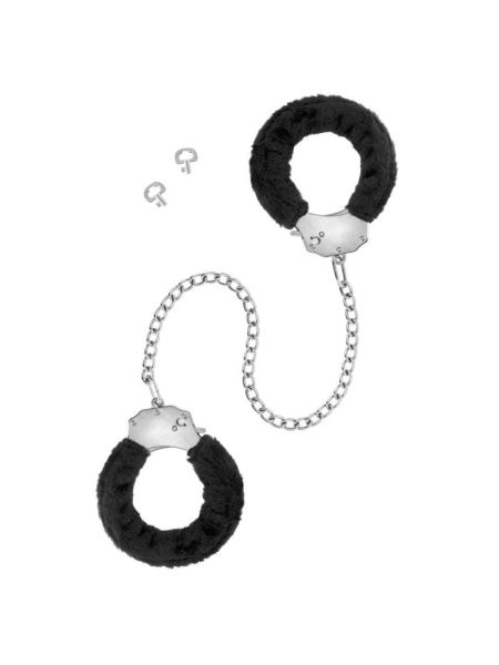 Поножі Fetish Tentation Adjustable metal and fur ankle cuffs