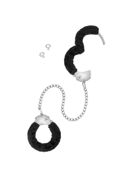 Поножі Fetish Tentation Adjustable metal and fur ankle cuffs