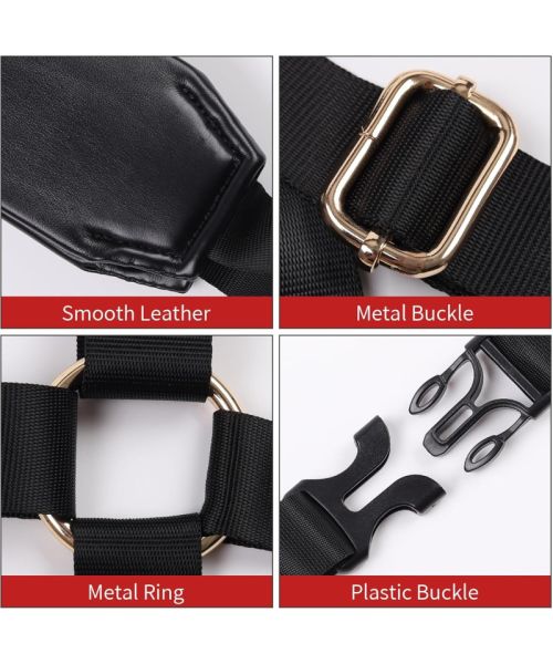 БДСМ-набір LOCKINK YEAHWOW Black Doggy Style Saddle set