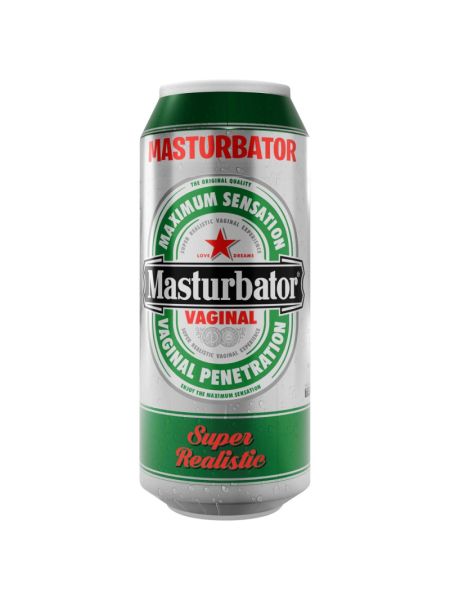 Мастурбатор-вагіна Alive Heineken Vagina II у вигляді банки пива, реалістичний