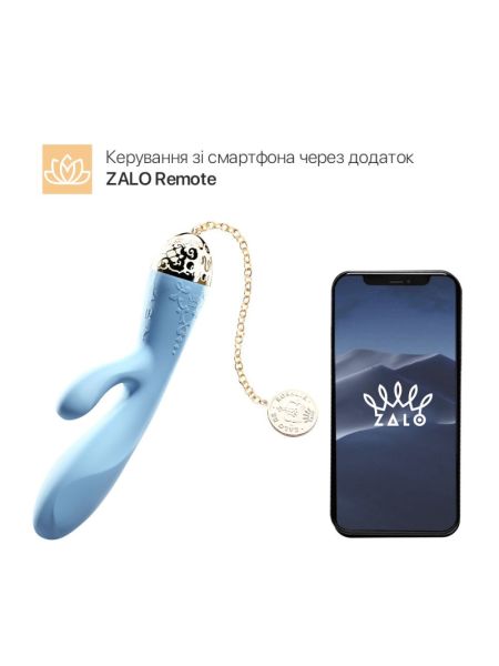 Смартвібратор-кролик Zalo — Rosalie Royal Blue