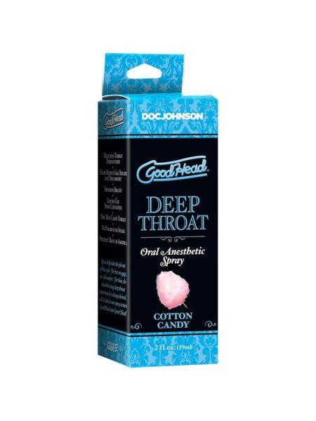 Спрей для мінету Doc Johnson GoodHead DeepThroat Spray - Cotton Candy 59 мл для глибокого мінету