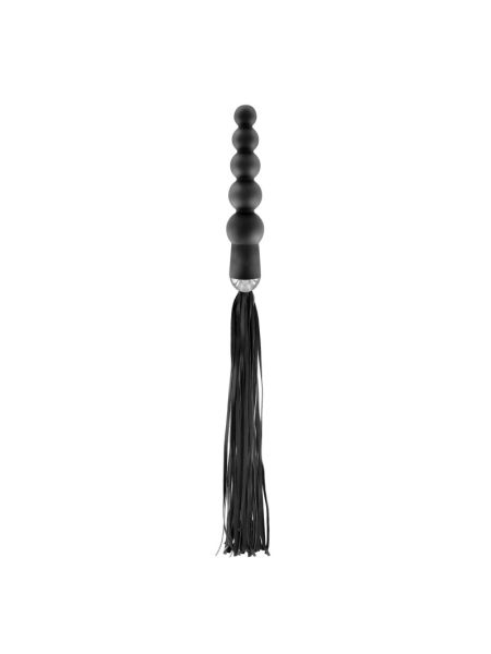 Флогер з ручкою - анальним намистом Fetish Tentation Whip with Rosary Handle
