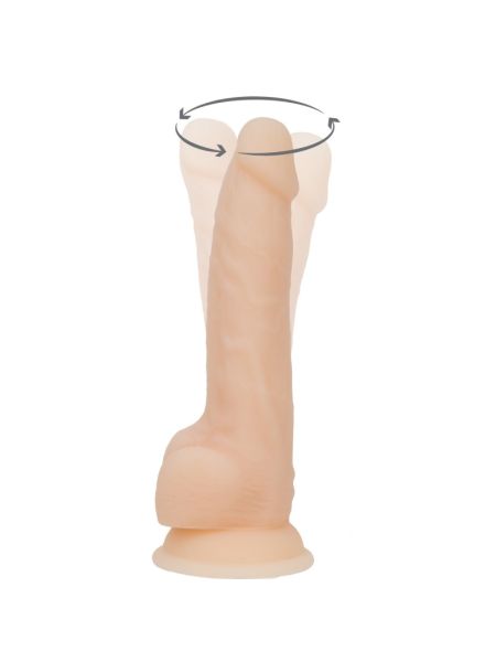 Фалоімітатор з вібрацією та ротацією Naked ADDICTION James 8″ Rotating & Vibrating Dong, пульт ДК