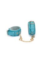 Наручники Liebe Seele Blue Lamb leather Wrist Cuffs with Velvet Lining