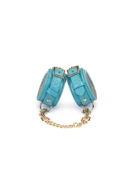 Наручники Liebe Seele Blue Lamb leather Wrist Cuffs with Velvet Lining