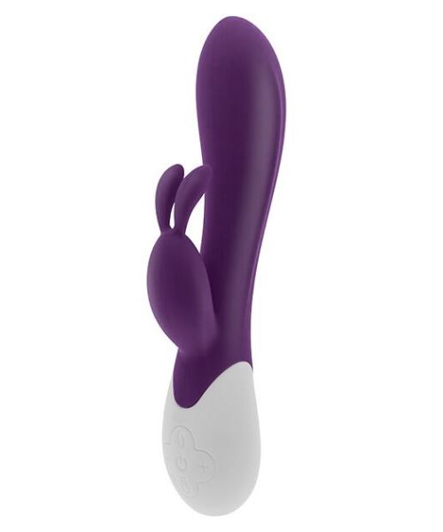 Вібратор-кролик S Pleasures Premium Corabi Rabbit, фіолетовий, вушка для клітора, 16 режимів, нагрів