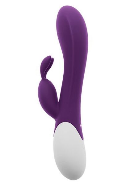 Вібратор-кролик S Pleasures Premium Corabi Rabbit, фіолетовий, вушка для клітора, 16 режимів, нагрів