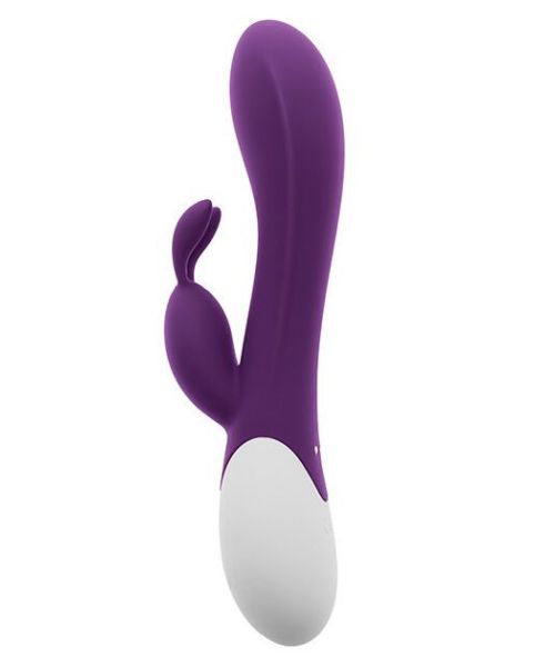 Вібратор-кролик S Pleasures Premium Corabi Rabbit, фіолетовий, вушка для клітора, 16 режимів, нагрів