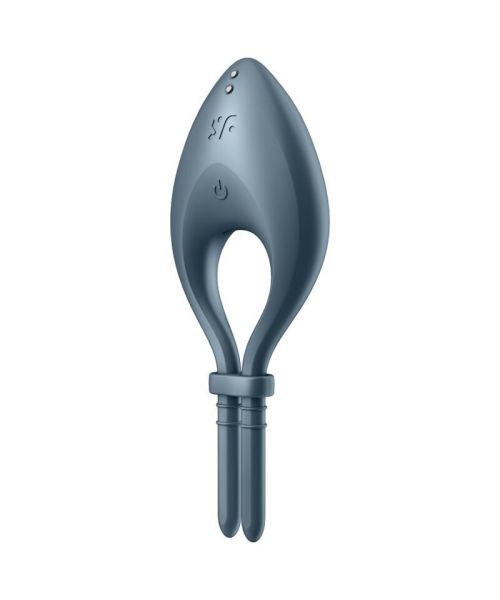 Ерекційне смарт-віброкільце ласо з регулюванням розміру Satisfyer Bullseye Dark Blue