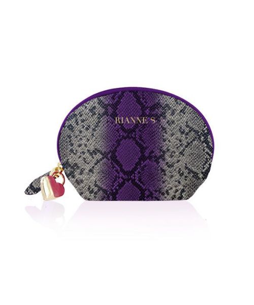 Вібратор для точки G Rianne S: Boa Mini Purple, 10 режимів роботи, медичний силікон, косметичка-чохо