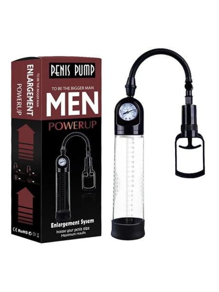 Вакуумна помпа Men Powerup зі стрілковим манометром і ручним насосом