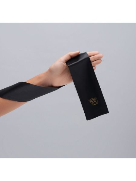 Сатинова пов'язка на очі YESforLOV BLACK SATIN BLINDFOLD
