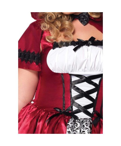 Еротичний костюм Червоної шапочки Leg Avenue Gothic Red Riding Hood 3X–4X, сукня, накидка