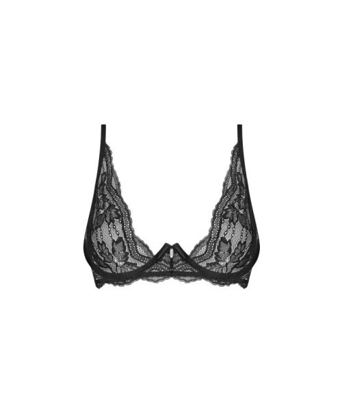Бюстгальтер Obsessive Nutris bra, XL/2XL, мереживо, м’які чашки, кісточки під грудьми