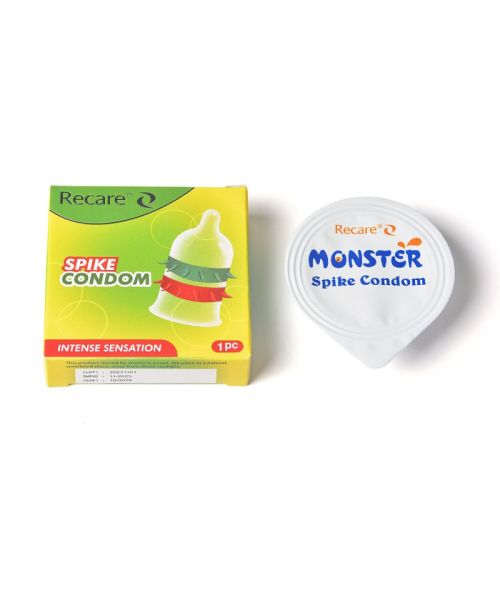 Насадка на член Recare Spike Condom Green (презерватив з рядами шипів)