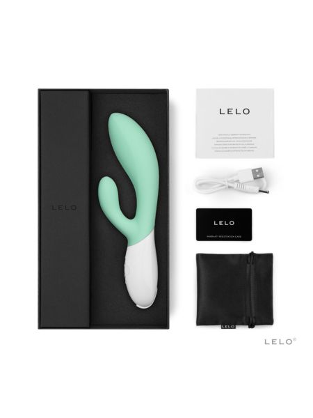 Вібратор-кролик LELO Ina 3 Seaweed, 10 режимів вібрації, потужний мотор