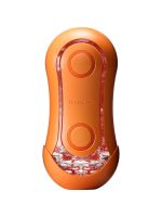 Мастурбатор Tenga Flip Orb — Sunset Orange, з можливістю зміни тиску та стимулювальними кульками всередині