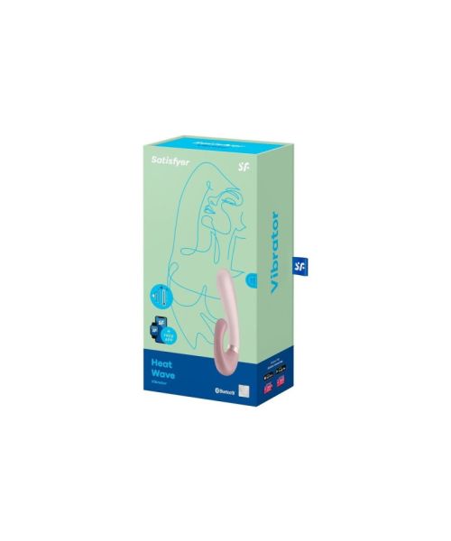 Смарт вібратор-кролик із підігрівом Satisfyer Heat Wave Mauve
