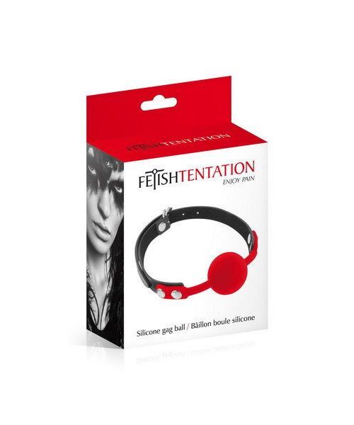 Класичний кляп з силіконовою кулькою Fetish Tentation Silicone Gag Ball