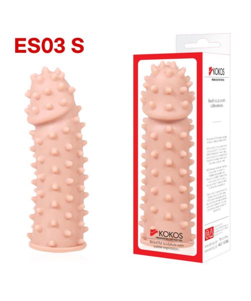 Насадка на член Kokos Extreme Sleeve ES.03 розмір S, потовщувальна, стимулюючий рельєф