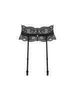 Пояс для панчіх Obsessive Nutris garter belt, XS/S, мереживний, з довгими пажами