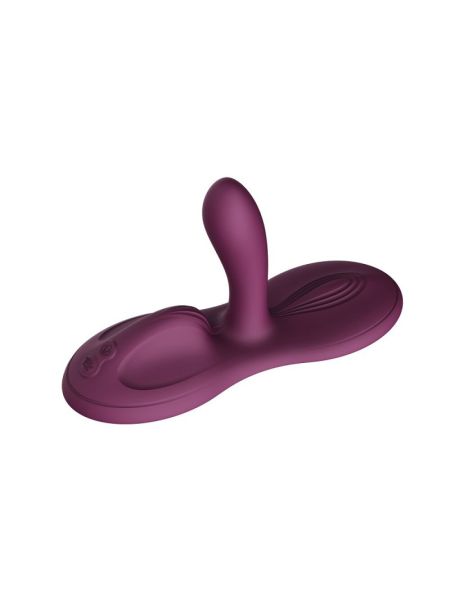 Sit-on-top смарт-вібратор Zalo – Flora Smart Vibrating Pad Velvet Purple, 9 моторів