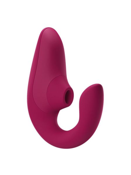 Вагінально-кліторальний стимулятор Womanizer Blend Vibrant Pink, вібрація + вакуум, 2 мотори