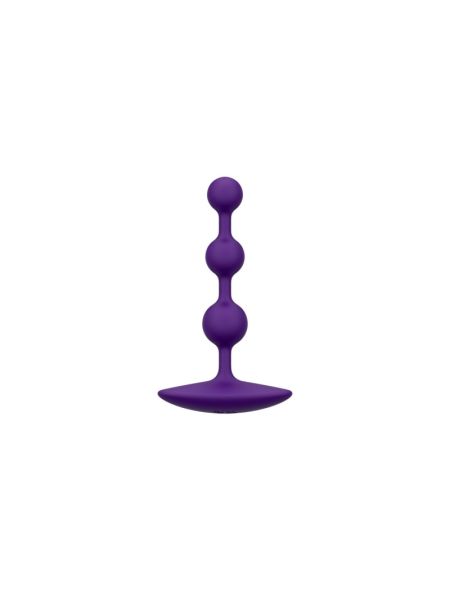 Анальне намисто Romp Amp Dark Purple, силікон, макс. діаметр 2,6 см
