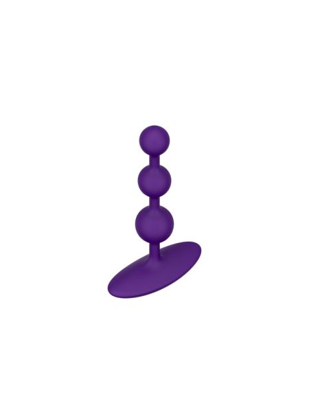 Анальне намисто Romp Amp Dark Purple, силікон, макс. діаметр 2,6 см